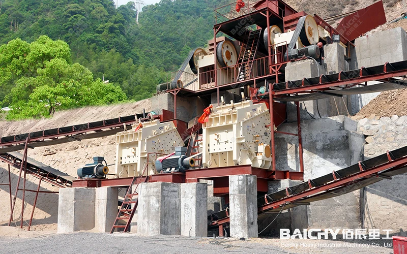 150-250tph Limestone Granite Riverstone Coal Andesite Ballast Quartz Complete Stone Crushing Production Line Rock Crusher Plant 