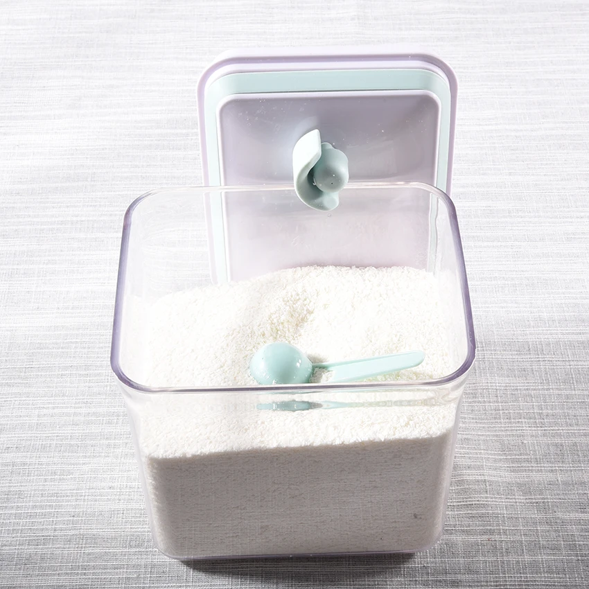 ANKOU Top Plastic transparent airtight grain food cereal storage box containers for Kitchen