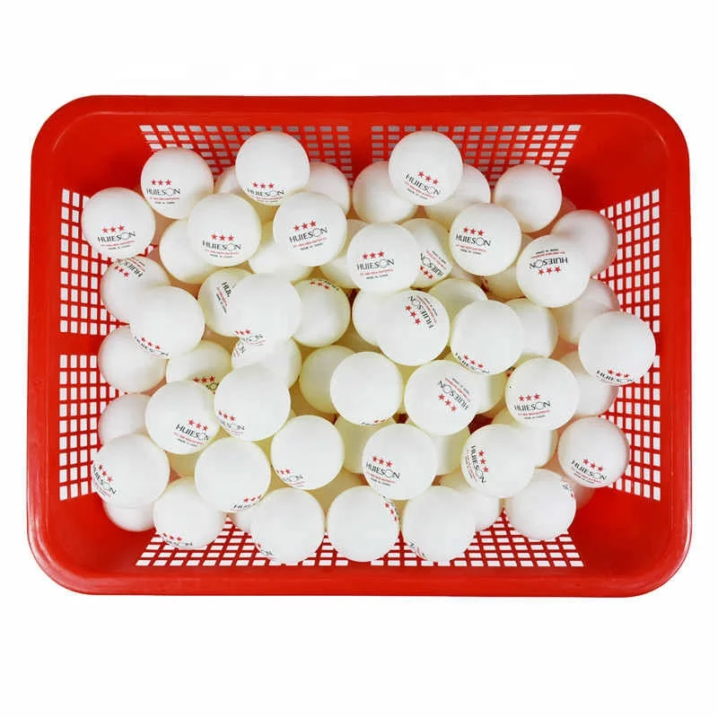 Huieson 30 50 100 Pcs English New Material Table Tennis Balls 3 Star 40mm+ 2.8g White Orange Ping ABS