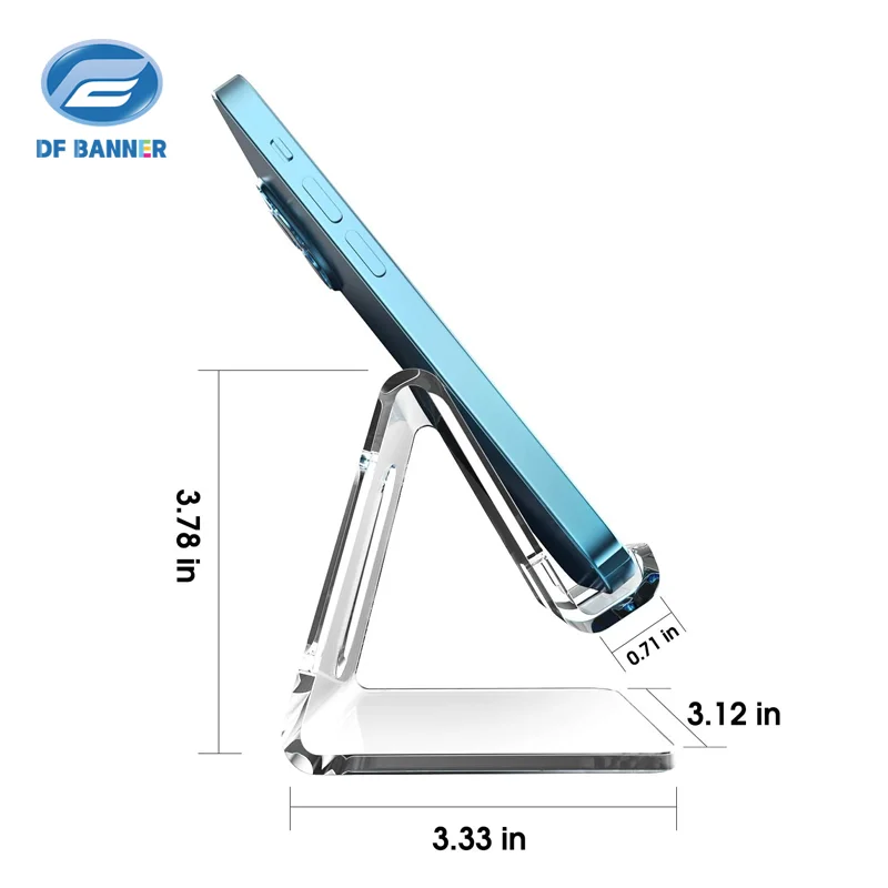 2022 Popular Acrylic Mobile Phone Stand Desk  Custom Acrylic Phone Holder