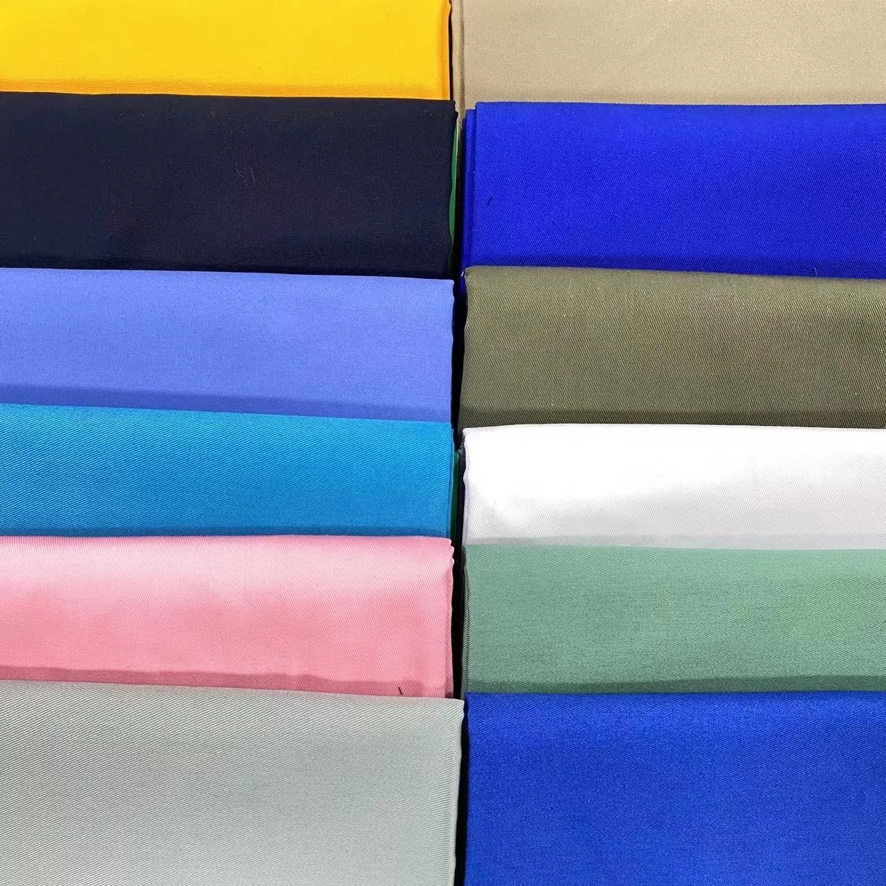 free sample in-stock good quality  80 20 polyester cotton plain twill 21 21 108 58 150gsm 260gsm 320gsm for workwear fabric