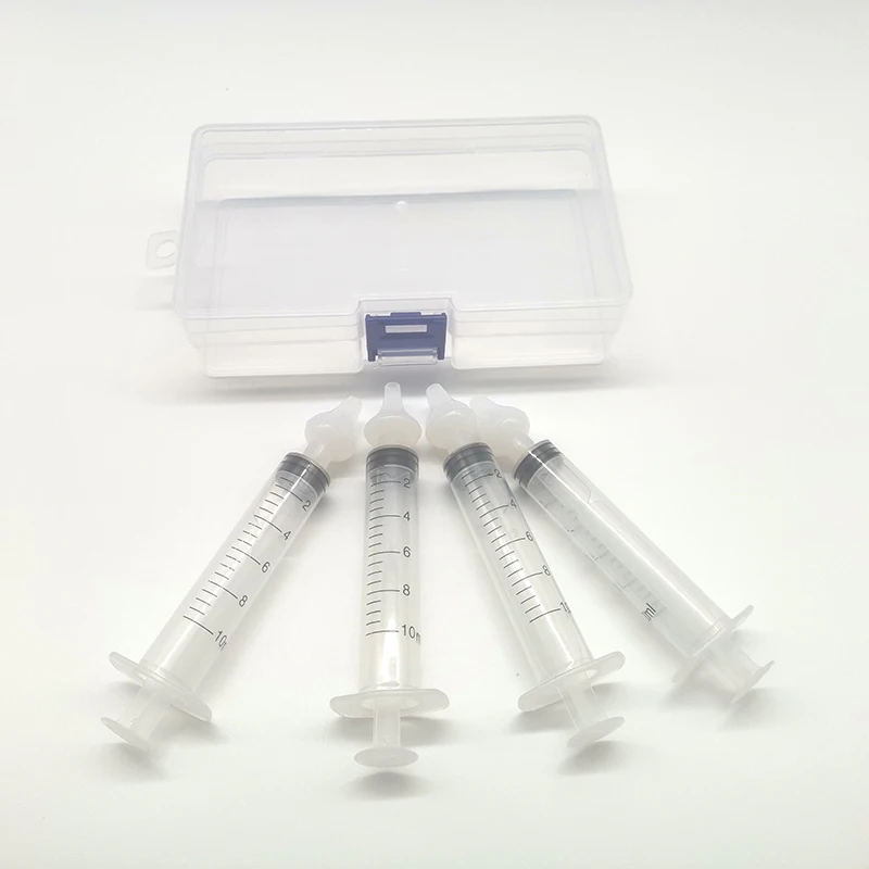 Wholesale 4 in 1 Baby Nasal Syringes Baby Nasal Irrigator Nasal Aspirator Kit for Infant Nose Cleaning Nasal Suction Device