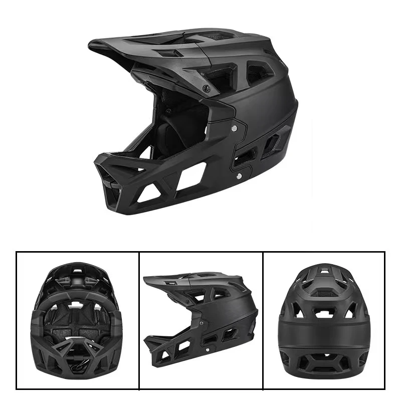 New Arrival Fullface Mountain Bike Helmet Downhill BMX Helmet Off-Road Cycling Helmet