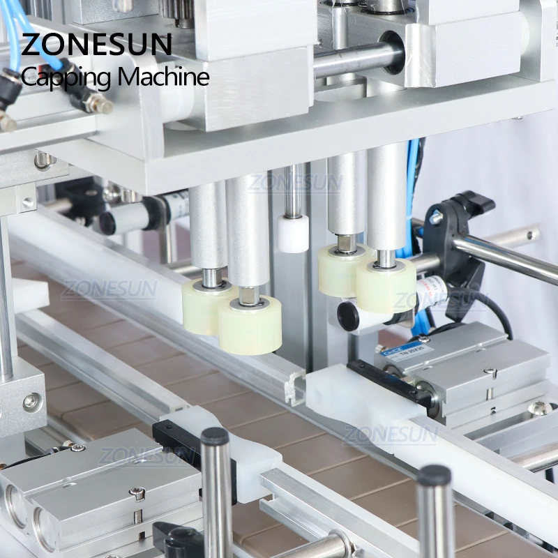 ZONESUN ZS-XG1870V Автоматическая настольная машина для затяжки пластиковых банок с вибрационной