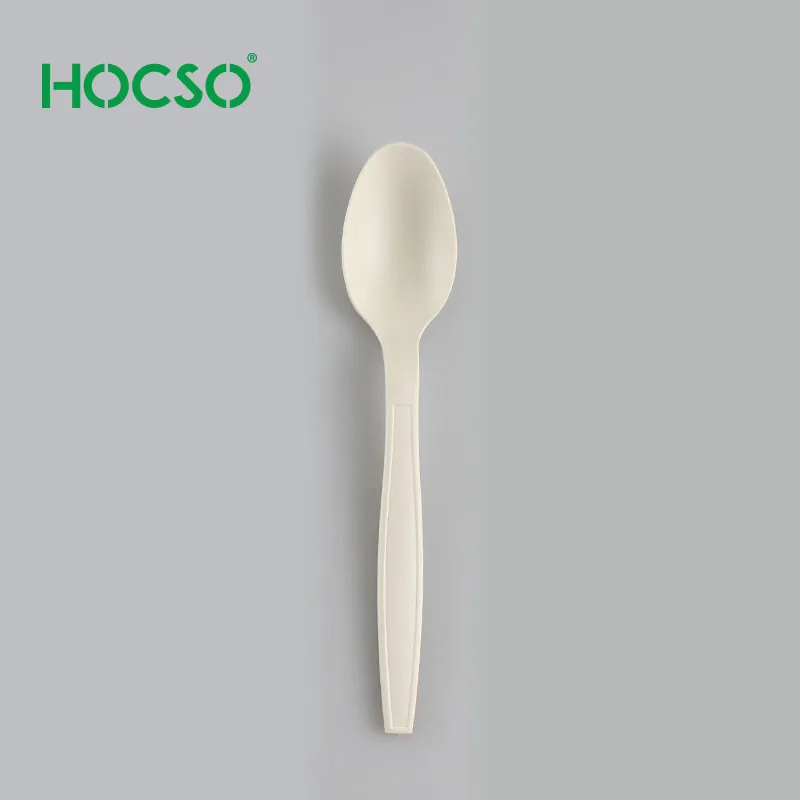 
PLA cornstarch biodegradable spoon Disposable cutlery spoon 7