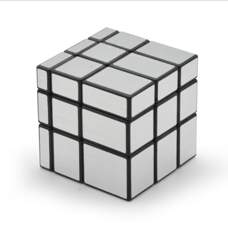MOYU зеркальный куб 3x3x3 магический скоростной серебряные золотые наклейки профессиональные Кубики-головоломки