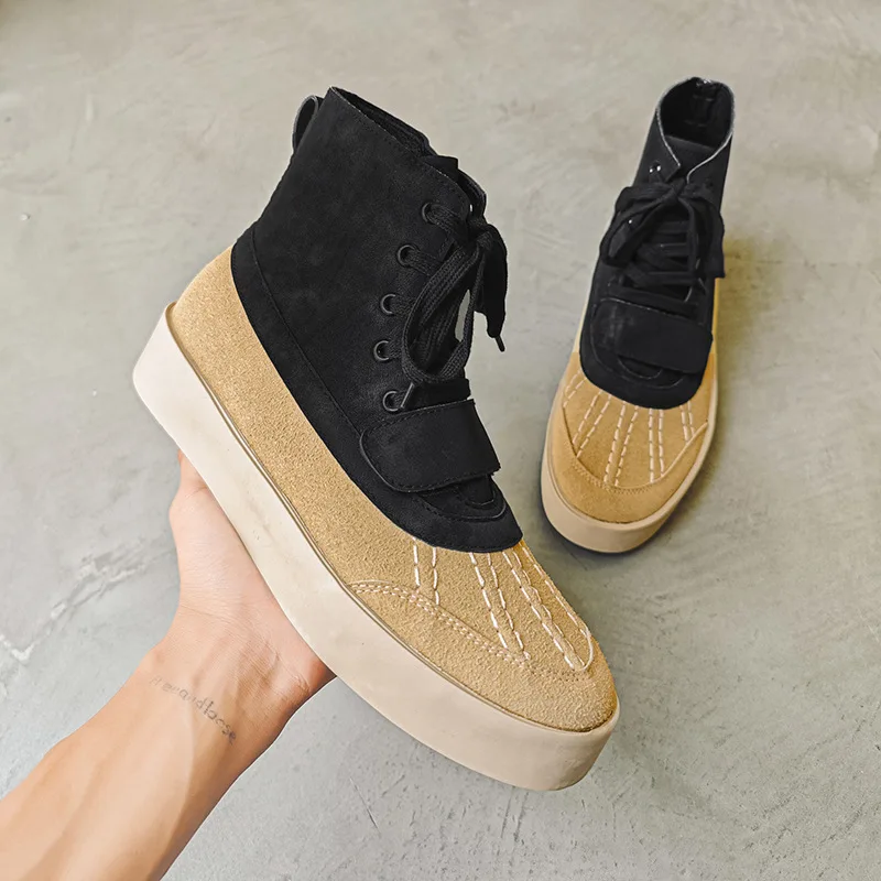 New Fashion Trend Wholesale Customization High Hemp Thick Sole Anti Slip Breathable Rubber Outsole Casual Sports Shoes For Men