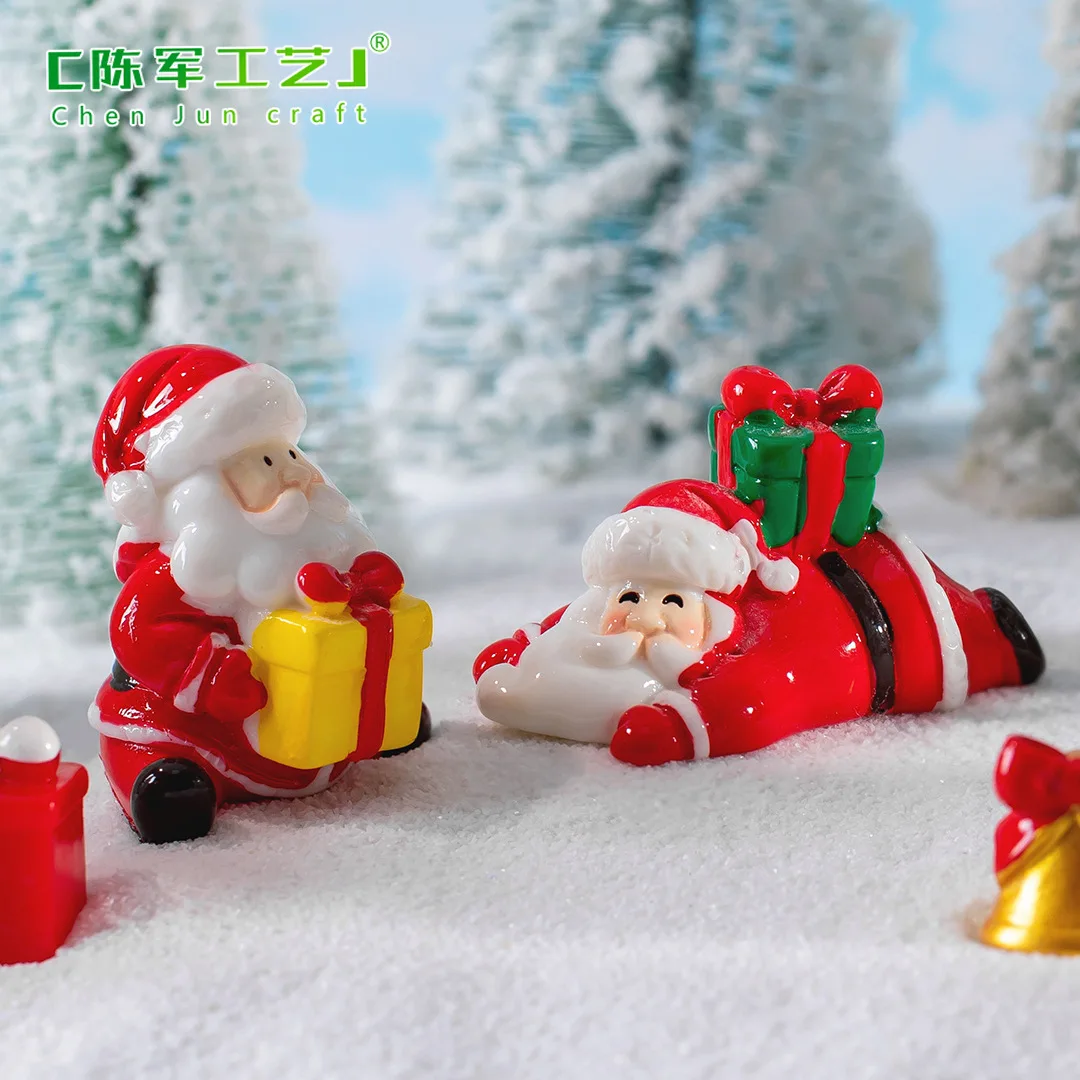 New Landscape Santa Claus Cute Snowman Crystal Ball Decoration Accessories Table Ornaments