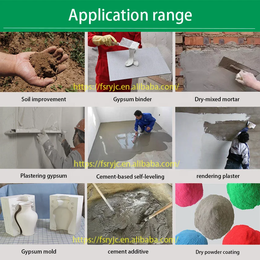 Factory Direct Desulfuration FGD Gypsum Powder for gypsum ceiling board jointing Plaster crack filler