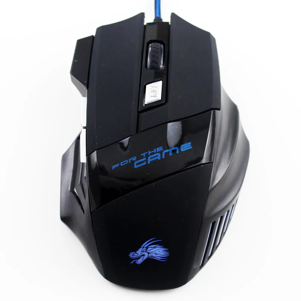 Dragon Light Up Logo 7D Wired USB Gaming Mouse