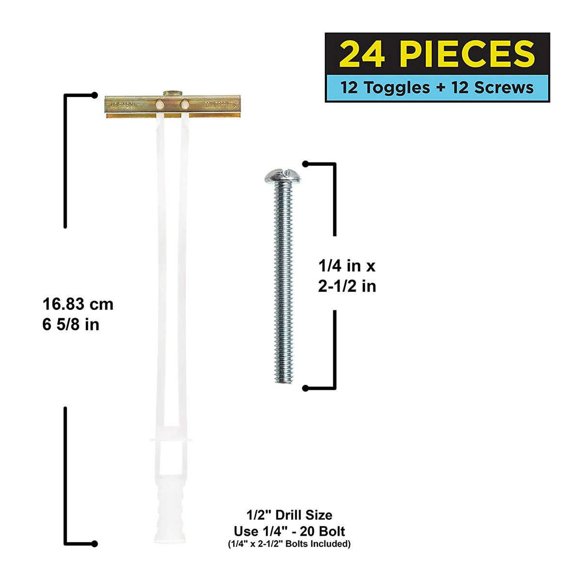 Easy To Use Wing Snap Toggle Bolt Heavy Duty Spring Gravity Toggle Anchor Metal Drywall Anchor