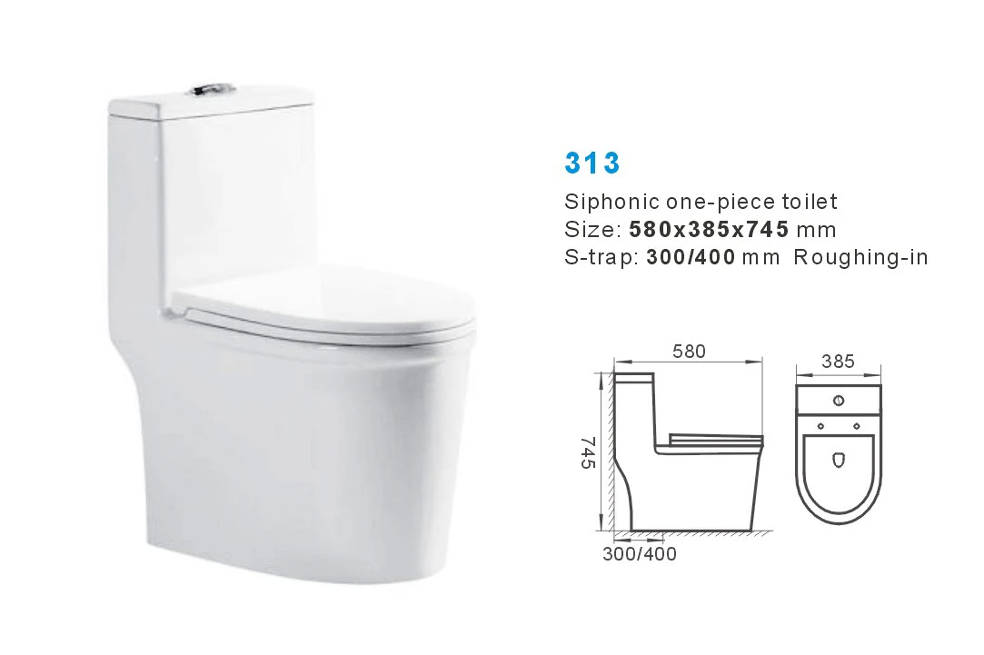 New Products Bathroom Toilets High Quality Middle East Dual Flush Siphon Flush One Piece Wc Toilet