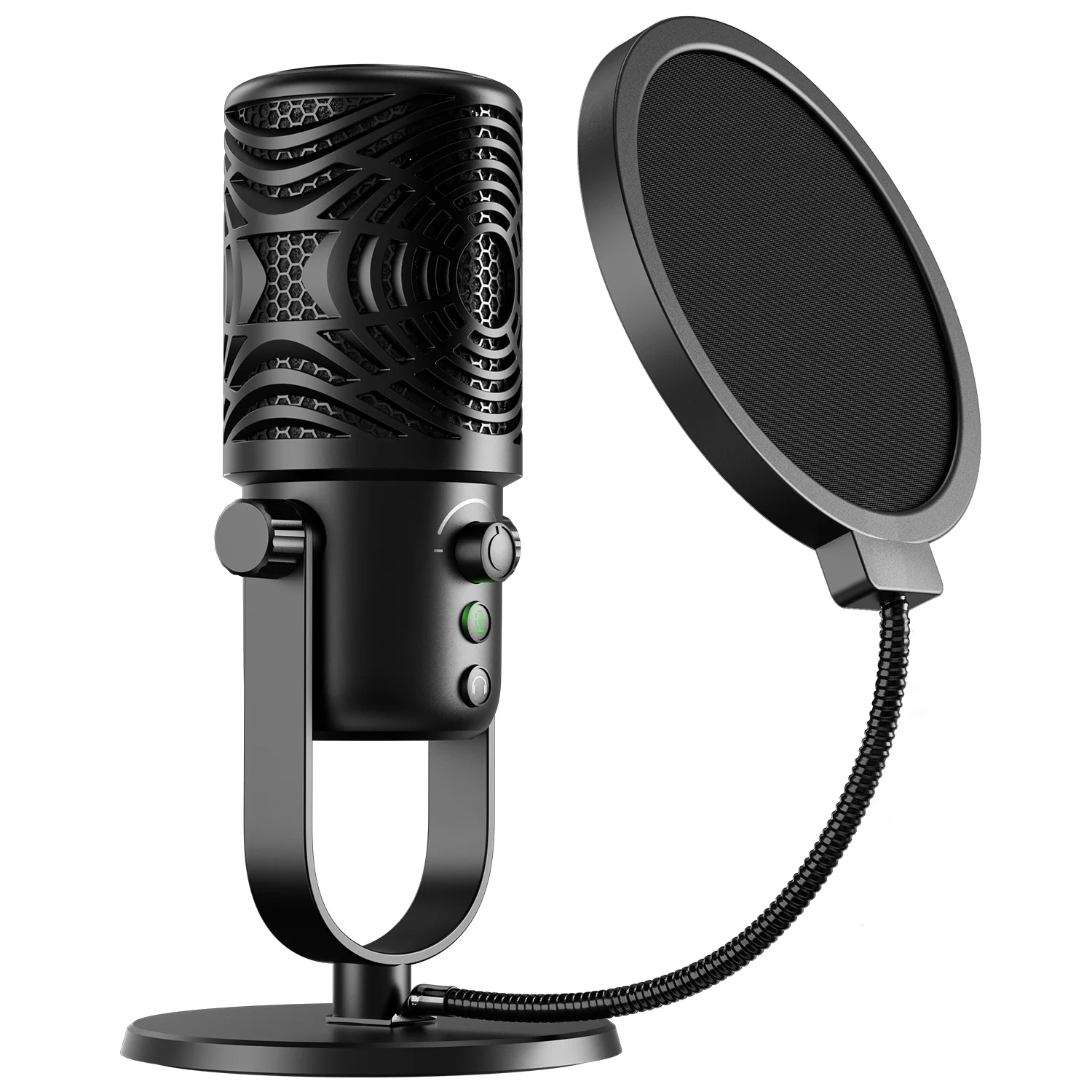 2022 brand new OneOdio FM1 wired USB metal microphones with cardioid dynamic patten and pop  filter  for Gaming,Broadcasting