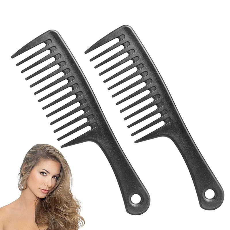 Wholesale Custom Plastic Antistatic Wide Tooth Comb High Quality Salon Barber Comb Household Hairdressing Comb