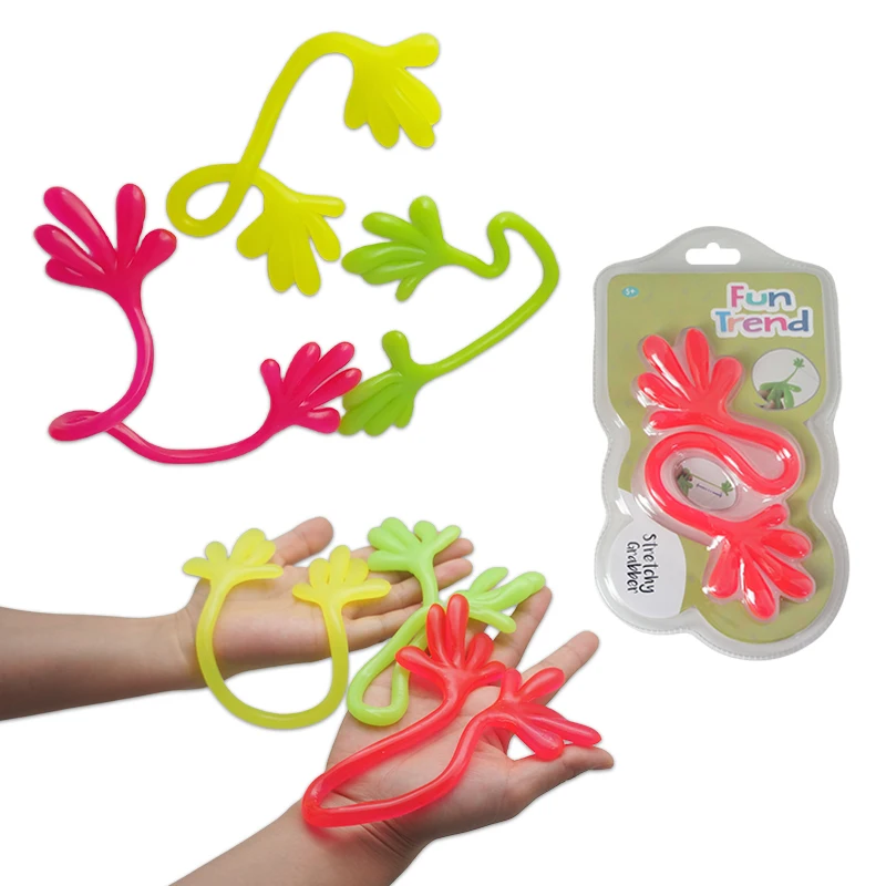 Sticky Slap Hands Party Favor Funny Toy Glitter Sticky Hands Wacky Fun Stretchy Toy