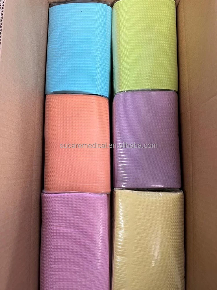China Factory Supply Cheap 2ply Dentist Towel Standard 3ply Dental Bib Premium 4ply Waterproof Patient Napkin