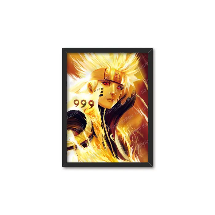 Оптом на заказ 3d линзовидный Японский Манга Мультфильм Плакат dbz naruto shippuden плакат настенное украшение