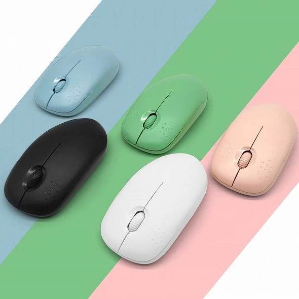 Pink Cordless Optical Usb Computer 2.4G Wireless Mouse For Windows And Mac