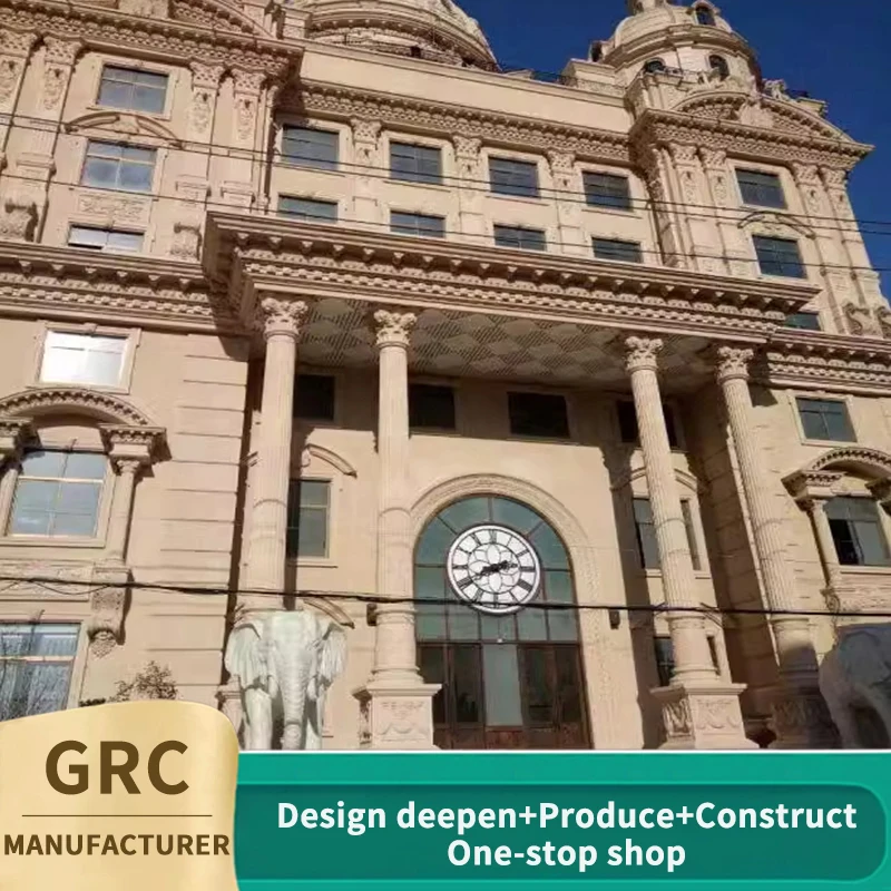 GRC Precast бетонный Овальный квадратный круглый конический конус римская колонна