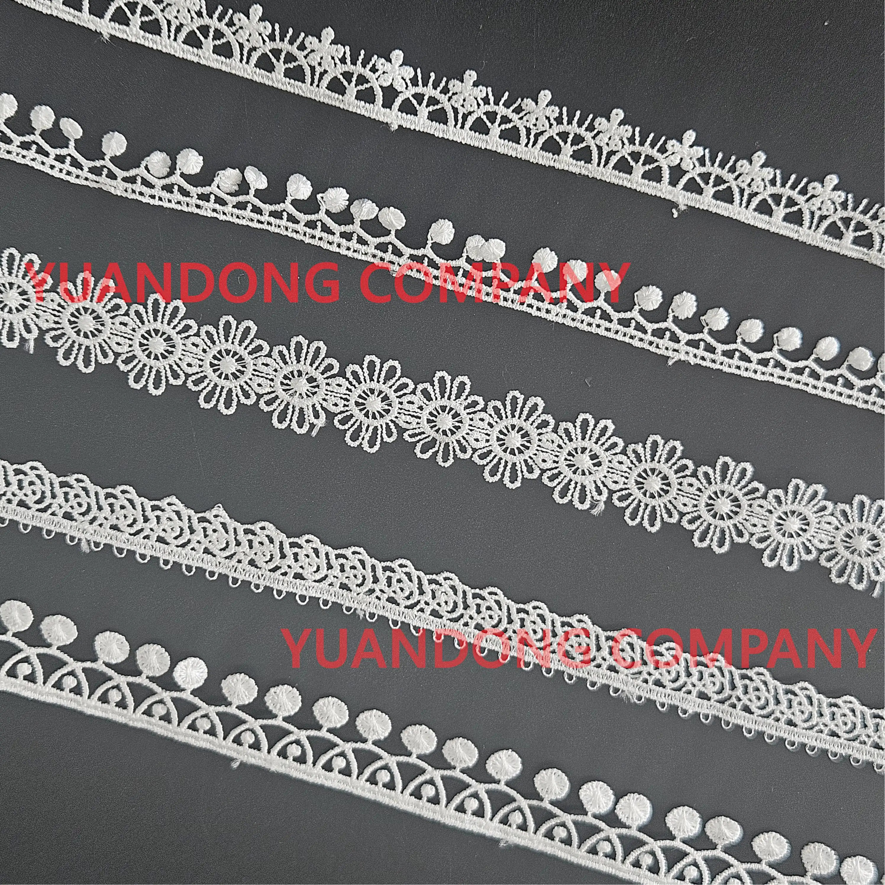 High quality cheap Glitter fine line water soluble lace Rhinestones new lace for women