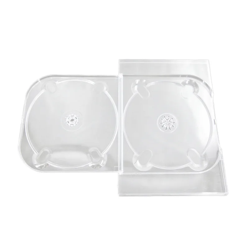 9mm Standard DVD Holder Case CD Jewel Case Double CD DVD Duplication Digital Plastic Packaging Case
