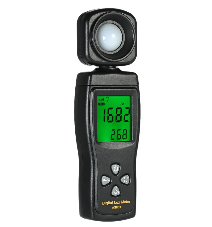 AS803 Luxmeter Digital Light Meter Lux Photometer Uv UV Radiometer LCD Handheld Illuminometer
