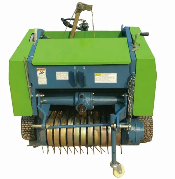 china cheap mini small tractor pto round baler 0850 0870 9010 hay straw grass balers for sale