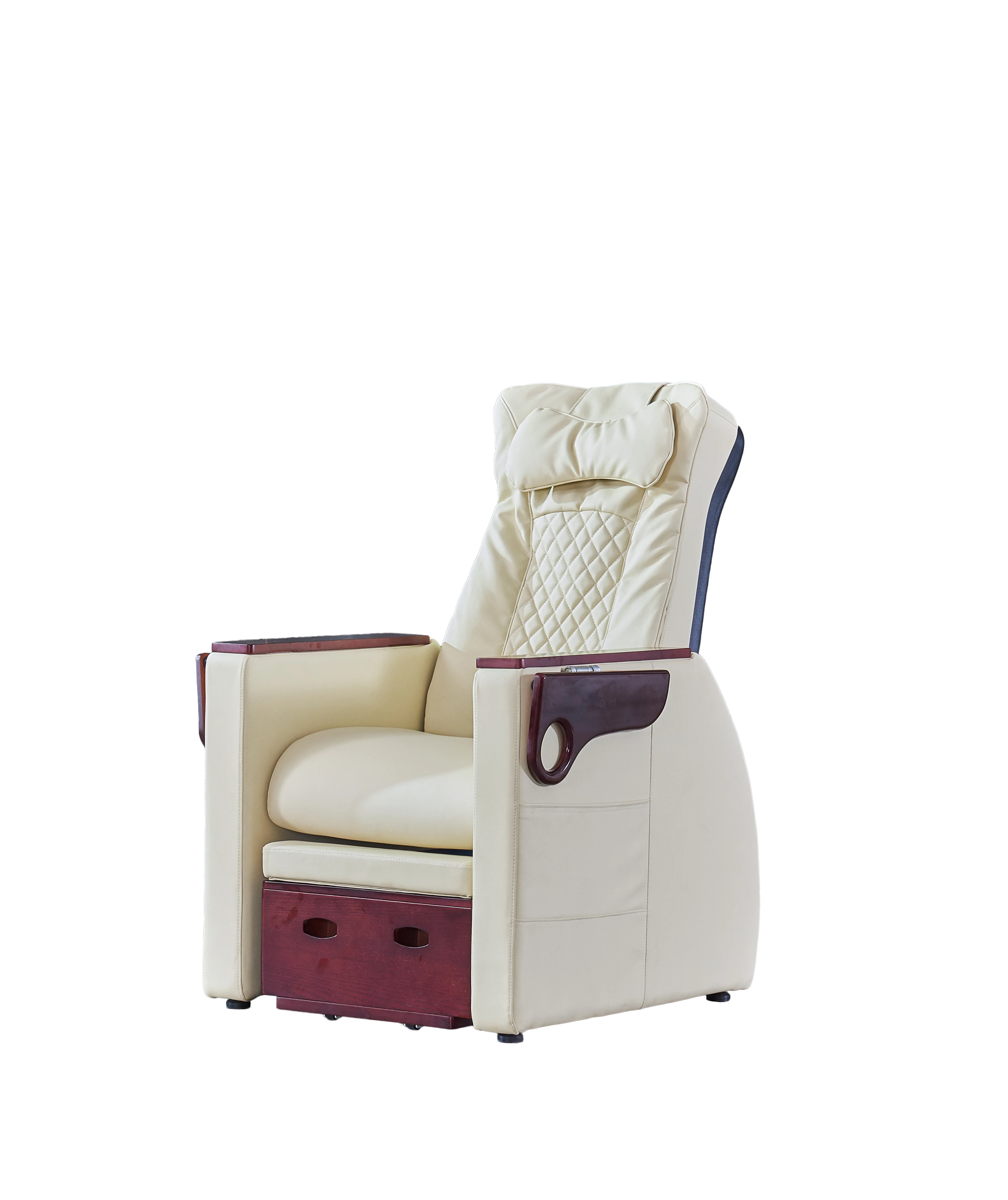 1 Motors wooden type beauty salon electric leisure foot message chair SPA reclining manicure pedicure chairs