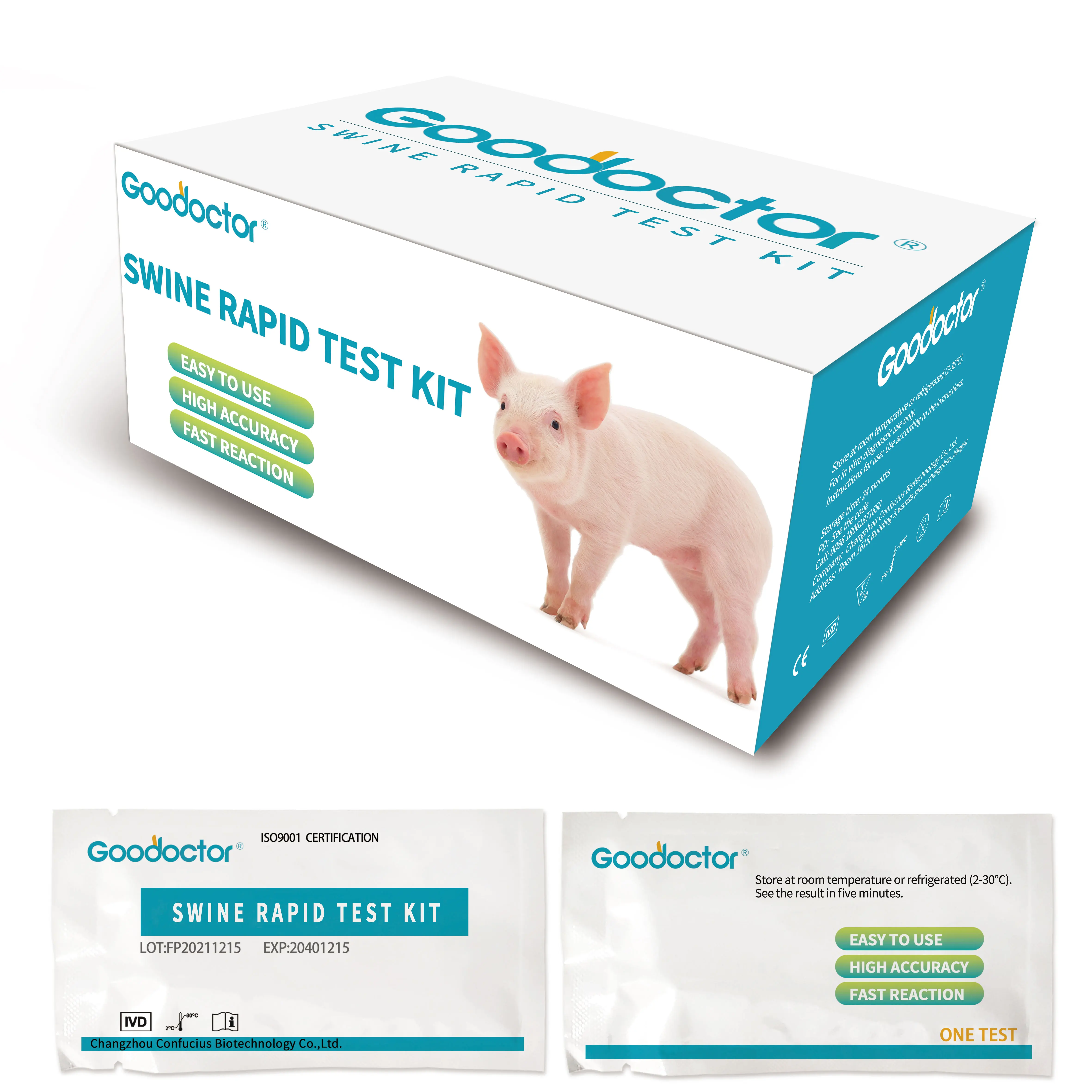 GooDoctor antibody hand FMDV disease type O A Asia I test kit Swine hand Foot And Mouth