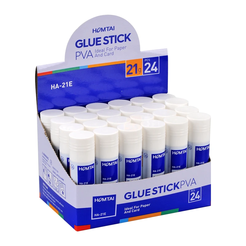 PVA Glue Stick Stick Glue Office Supply Stationery Washable Non-Toxic Safe Glue Sticks Custom Brand And Logo OEM