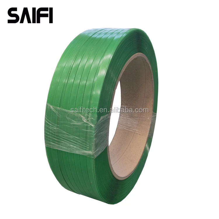 Semi automatic polyester strapping tape plastic jumbo roll pet strap with 13mm 16mm 19mm width