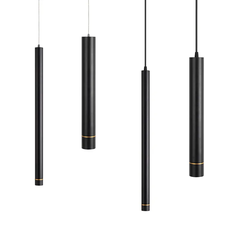 5W 7W Modern Pendant Led light Long Tube Kitchen Island Dining Room lights fixtures Cylinder Pipe Hanging Lamp