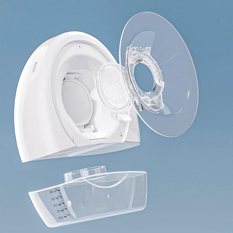 150ml White PP Silicone Variable Electric Wearable Breast Pump Portable Wireless Rechargeable Milk Extractor