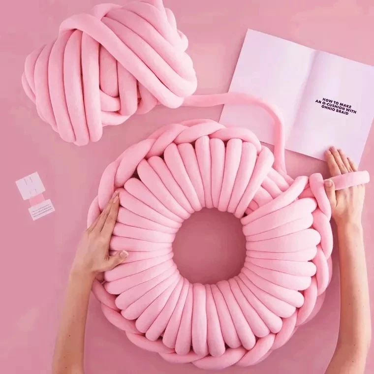 OEM 2cm 2.5cm 3cm 5cm Thick Large Crochet Chunky Jumbo Yarn For Hand Knitting