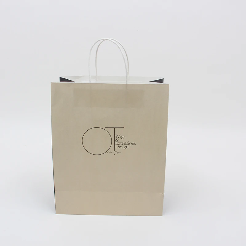 
2021 hot sale kraft paper bags with handles for Shopping Paper Bag Custom Printing Eco Friendly Recycle 