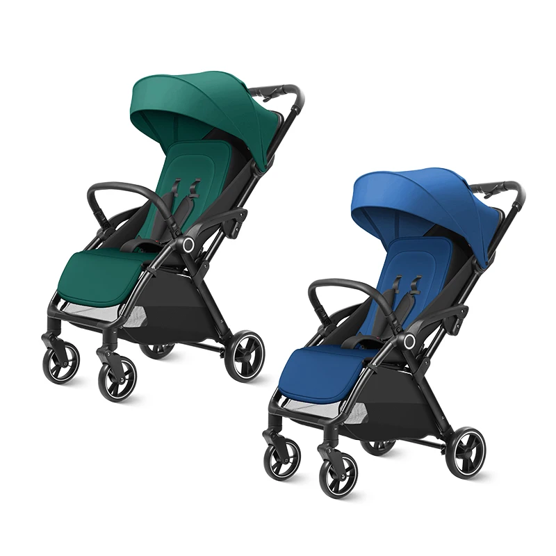 Eco-friendly Light weight foldable 4 wheel stroller for children / safety baby kids stroller