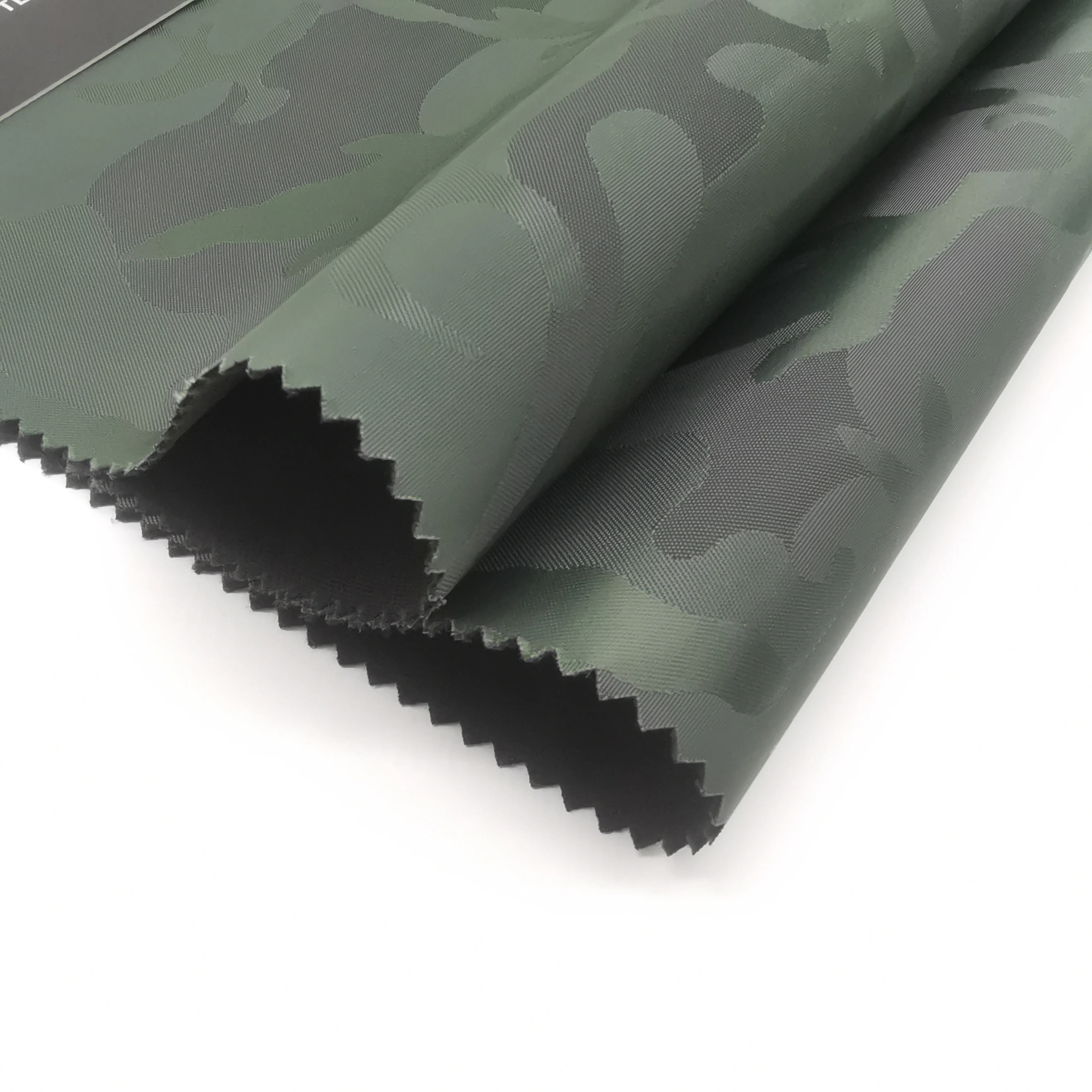 hot-selling camouflage jacquard Oxford fabric bonded knitted fabric with backpack