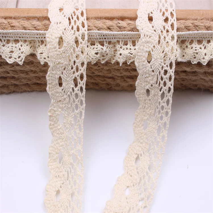 Garments accessories polyester milk yarm milk silk cotton white embroidery lace just a trim nylon lace trims for dress