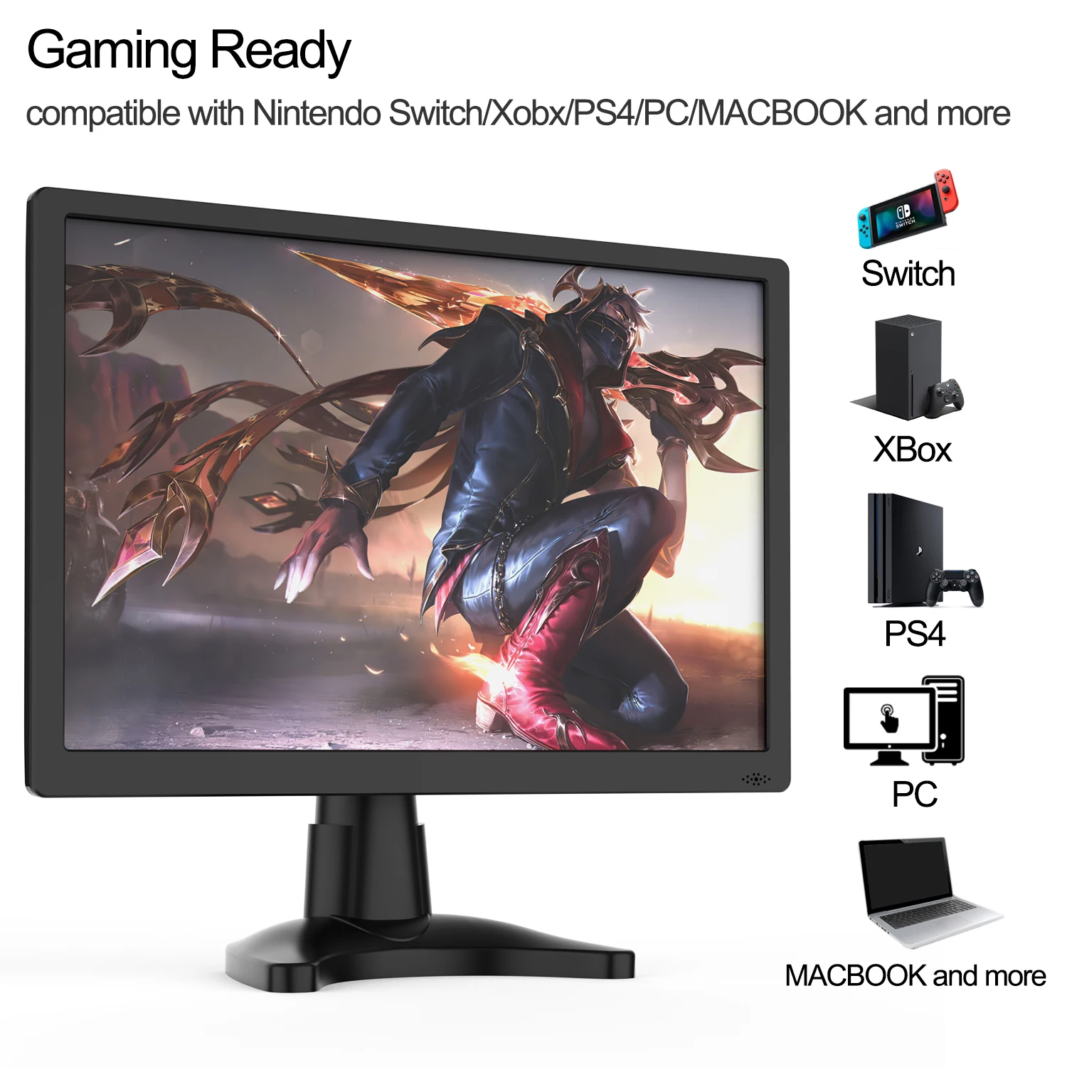 Feihe китайский поставщик 15,4 дюймовый монитор высокой четкости Led 15,4 дюймов