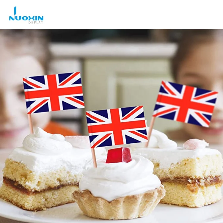  For Food Decoration Assorted Country Toothpick Flags of The