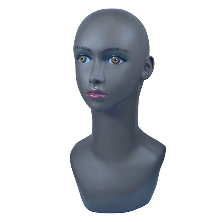 
Unique Design Hot Sale 45.0 Cm * 20.0 Cm * 20.0 Cm Pvc Silica Gel Black African Model Headframe 