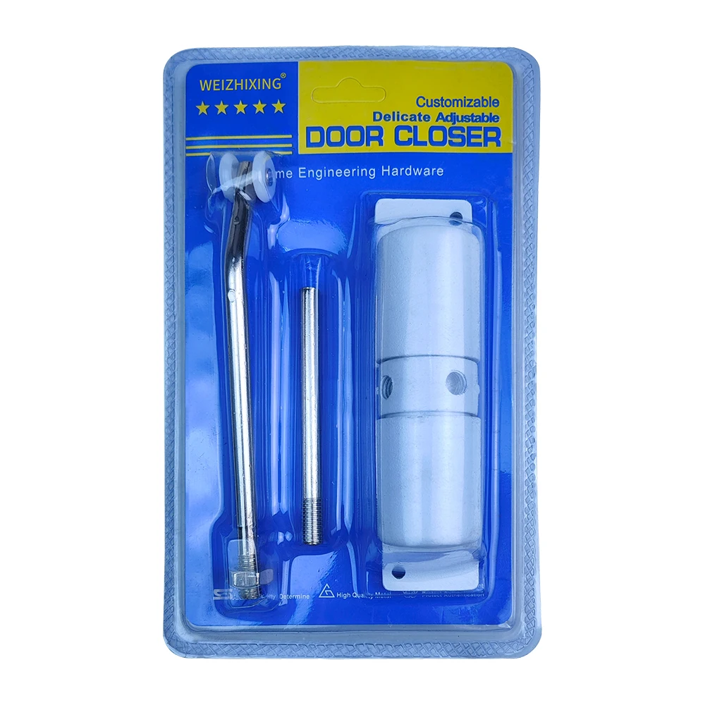 High Quality Free-punch ABS Sliding Door Closer Mini Buff Soft Closing Automatic Door Closer For Indoor