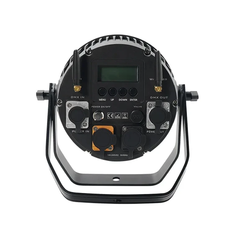 Outdoor 6X15W Rgbwa Uv 6In1 Ip65 Waterproof Wireless Battery Led Par Light For Garden