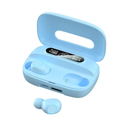 New Game Sports Blue Tooth Touch Headphones Tws In-ear Mini Earbuds Headphones Digital Display Power Bank for Iphone