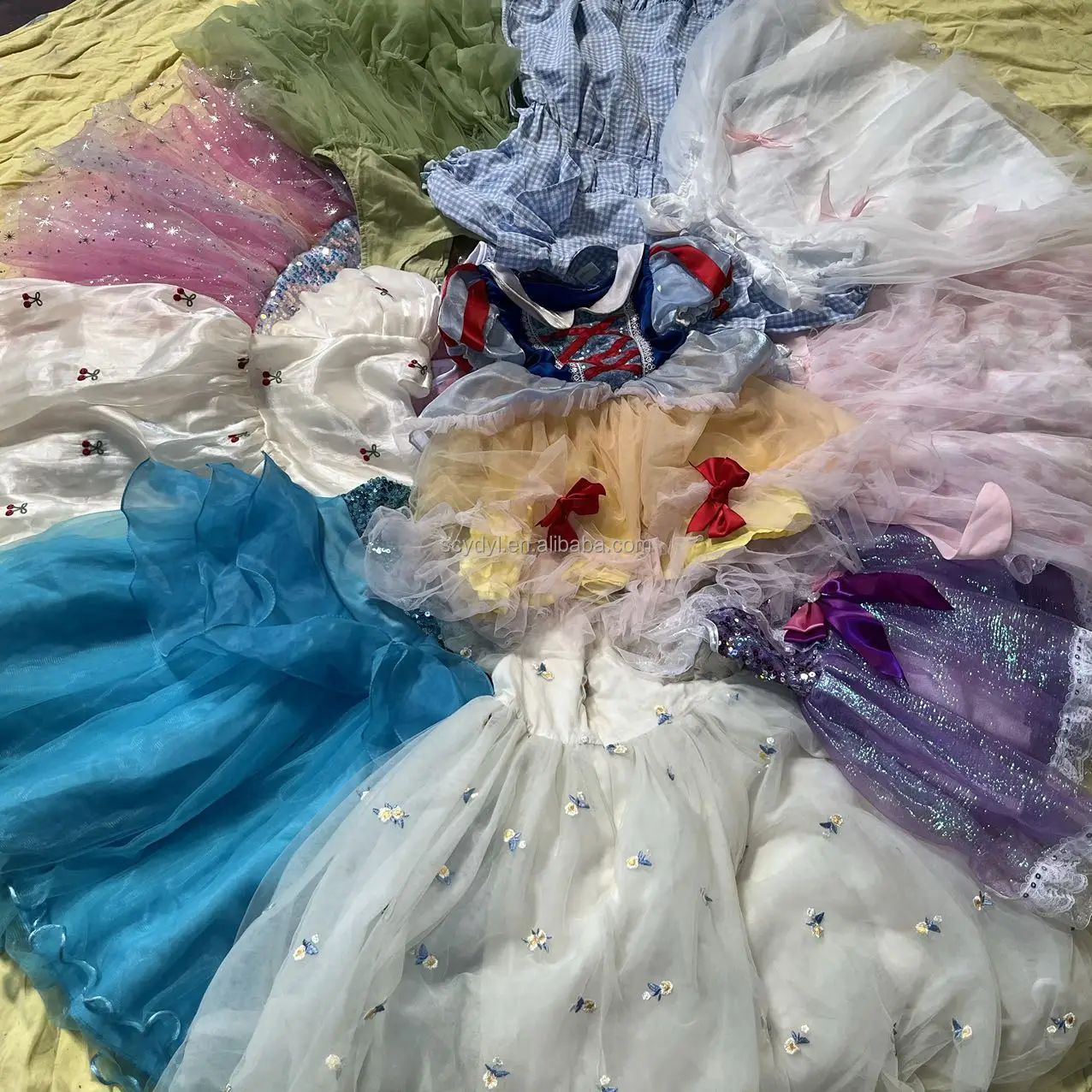 C06 used  clothes children dress bales second hand for children  skirt  high quality wholesale  child cheap dress