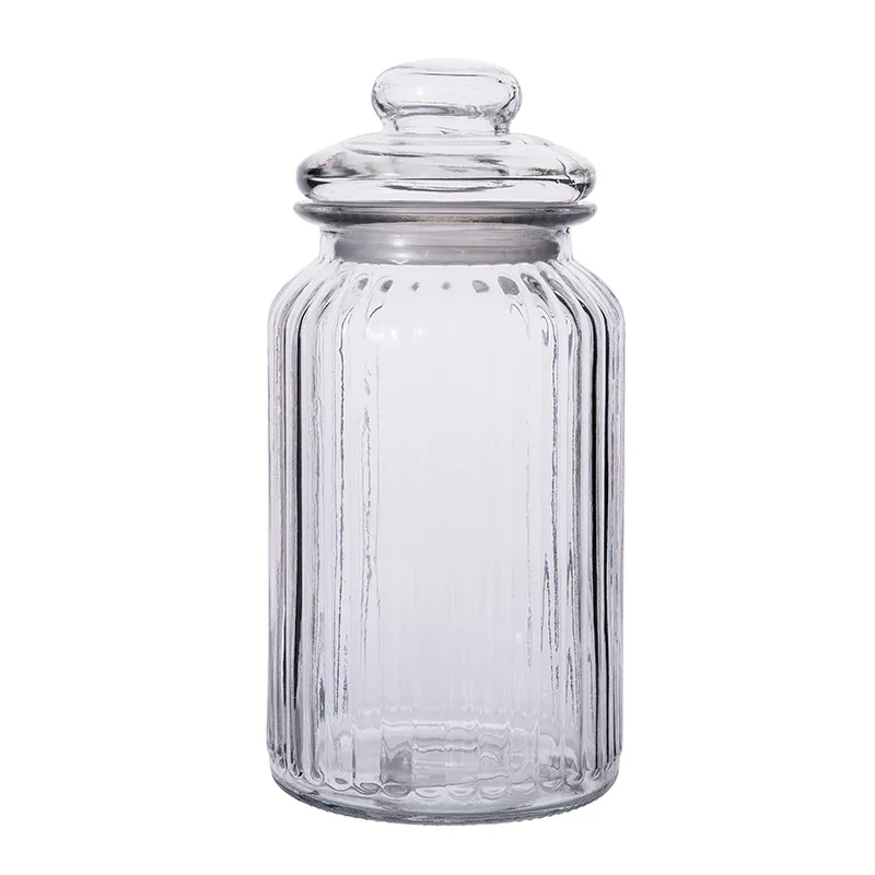 Airtight Glass Food Honey Bottle Pickle Wine Kimchi with Lid Small Storage Jar Household Kitchen Supplies