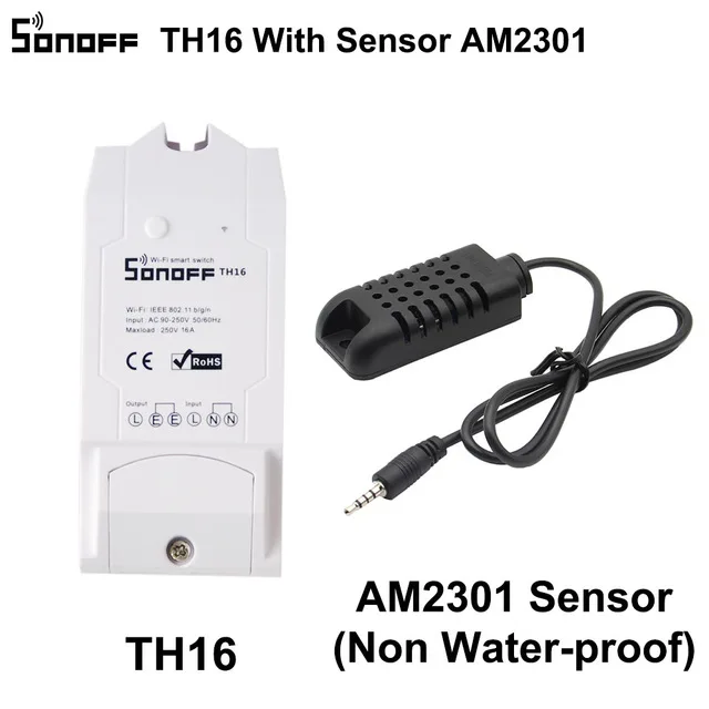 Sonoff TH10 TH16,10a/16a Smart Automation Modules Wifi Wireless Switch Remote Control Smart Home Temperature Humidity