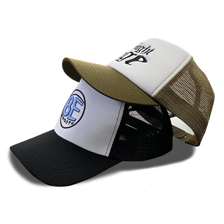 Custom special colors trucker hat embroidered your own logo and pattern  printing trucker caps nets hat
