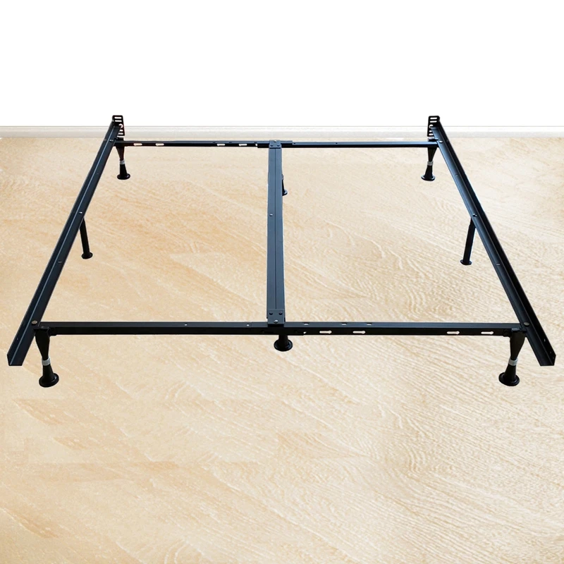 Functional knock down metal detachable bed rail frame 2 single beds