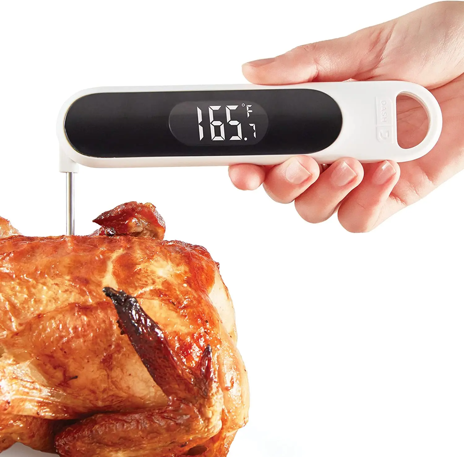 Dash 3 seconds Quick-Read Meat Thermometer - Waterproof Kitchen and Outdoor Food Cooking Thermometer with Digital LCD Display